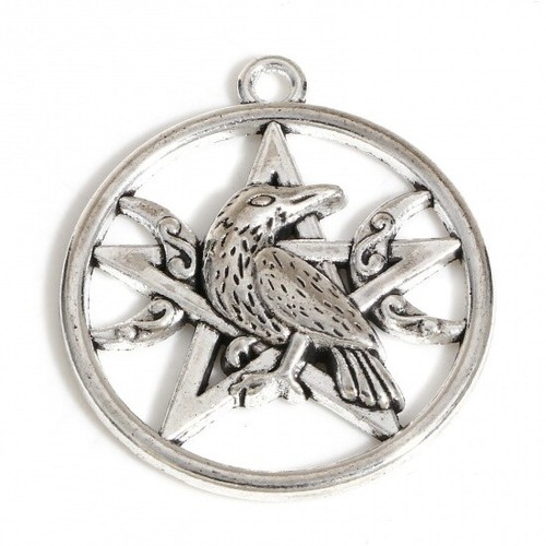 Tibetan silver charms - tibetan,