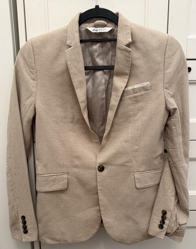 Beige cotton linen twill - cotton,