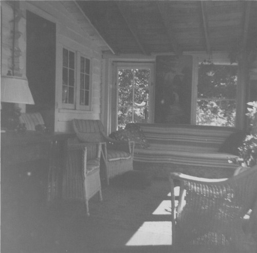 Faded 1950s screened porch - 1950s,