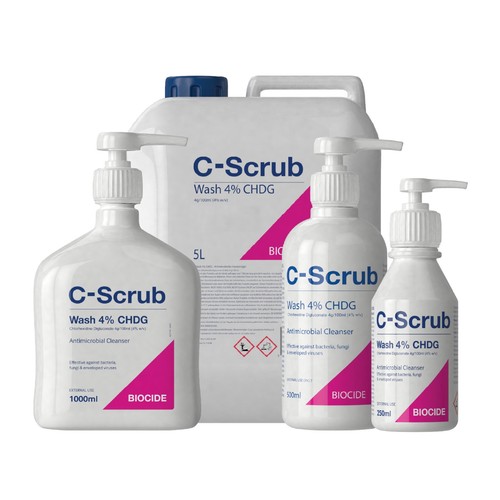 Scurb chlorhexidine w - c-scurb, 4%