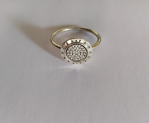 Pandora signature logo pave - pandora,