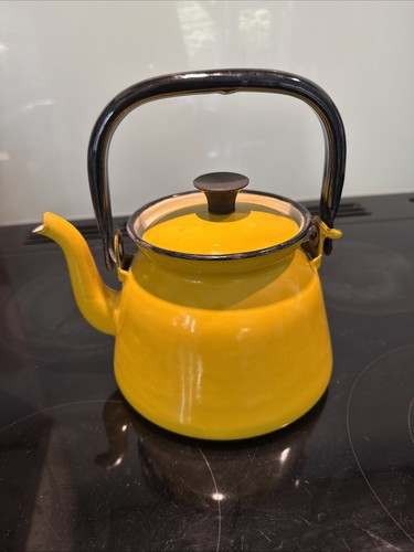 Vintage enamel kettle teapot - enamel, kettle.