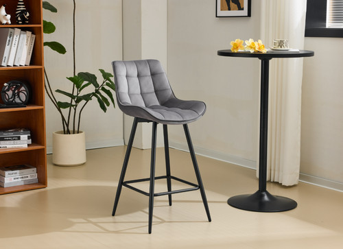 Velvet designer bar stools - velvet,