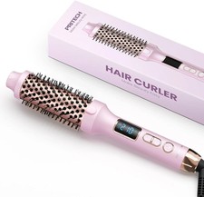 Thermal Brush 38MM Heated Hair Curling Brush Creates Blowout Ionic Round 5 Temp