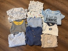 Baby Boy Vests. 0-3 Months. X10. In Good Worn Condition