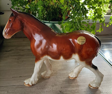 John Beswick Clydesdale Brown Shire Horse Figurine