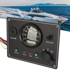 丨210 X 160mm Boat Tachometer Panel High Accuracy Multifunction 0‑8000 RPM Marine