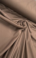 stretch Lycra lining fabric BROWN lightweight  bodystocking material 140cms wide