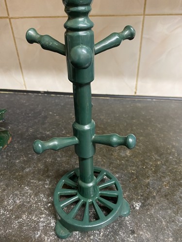 Vintage green cast iron mug - green,