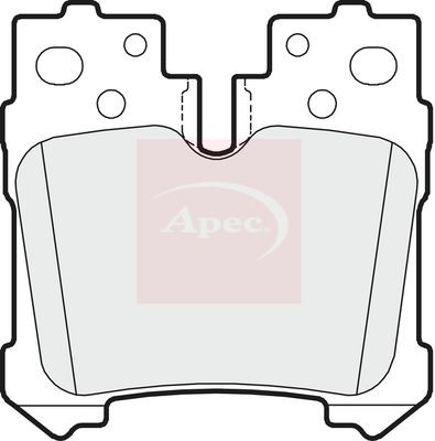 Apec pad1623 brake pad set - pad1623, for
