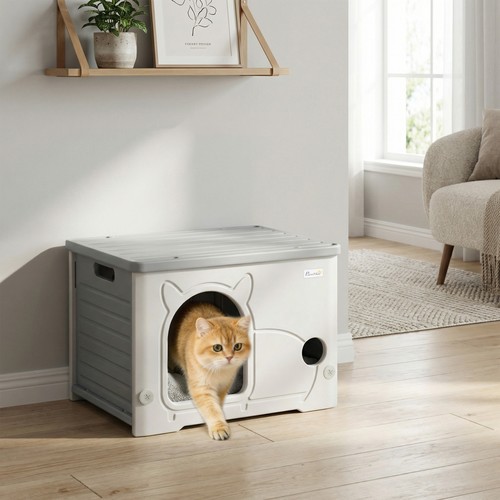 Pawhut cat house stackable - house,