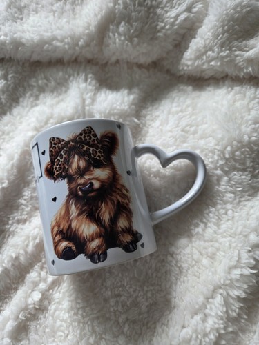 Highland cow heart shaped - highland,