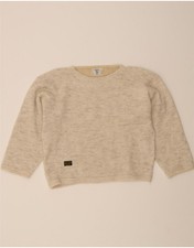 VALENTINO Girls Boat Neck Jumper Sweater 11-12 Years Large Off White CZ74