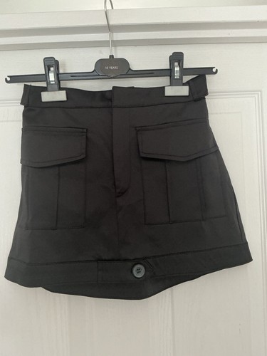 Zara faux leather black - zara,