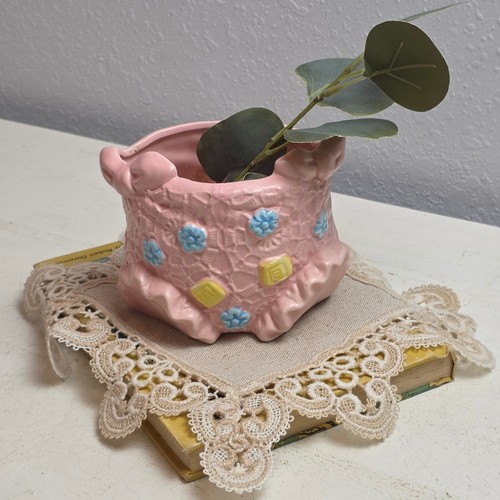Vintage pink ceramic baby - vintage,