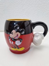 Disney Parks Mickey Mouse Mug 3D Large Barrel Mug Disneyland Paris Vintage