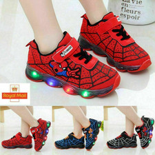Spiderman LED Trainers Shoes