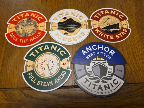 Titanic brewery pump clips - titanic,