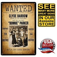 Tin Sign • Wanted Bonnie &