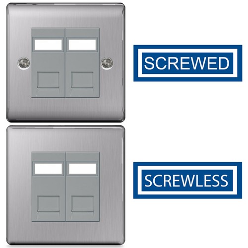 Brushed steel switches - brushed, &