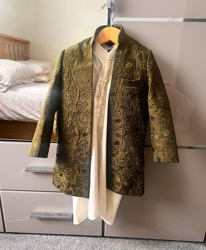 Boys khaki sherwani - boys',