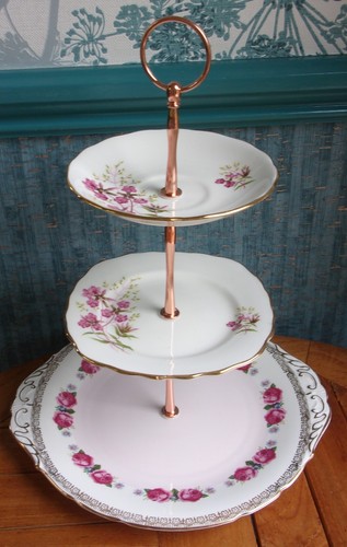 Tier china cake stand part - 3,