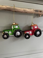 Pair of Glass Tractor