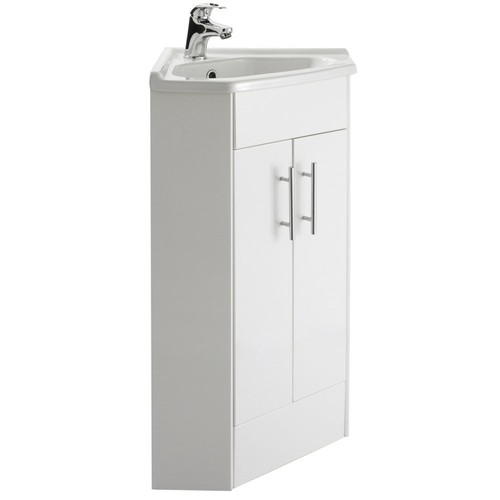 Vanity basin unit corner - corner, sink