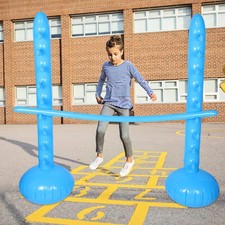  Inflatable Decoration Funny Limbo Stick Backyard Game Kids Inflatable Jumping