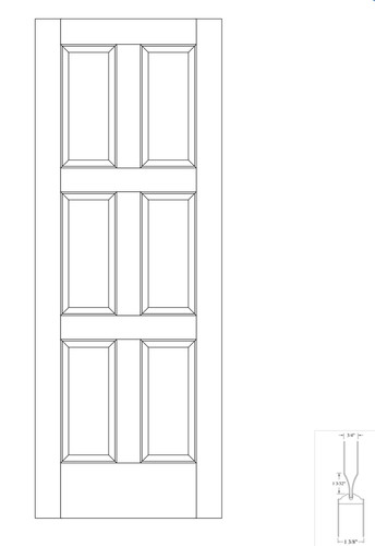 Primed smooth panel equal - smooth, 6