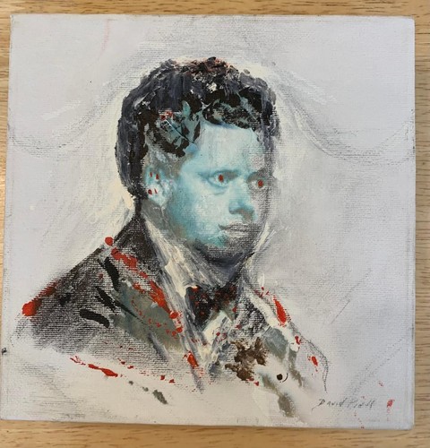 Painting dylan thomas - thomas, by
