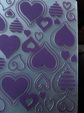 Crafters Compsnion Hearts Embossing Folder