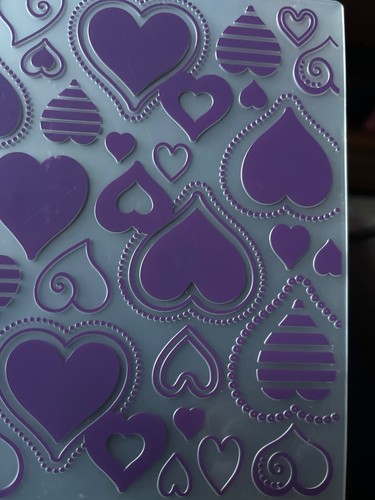 Embossing folder hearts - embossing,
