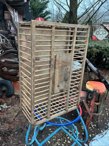 Primitive wood chicken crate - primitive,