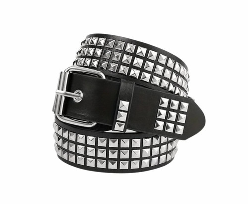 Unisex leather belt row - leather, 3