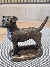 Border Terrier Dog , Cold Cast