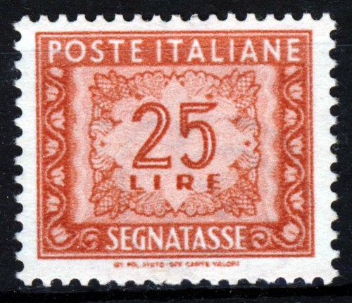 Italy 1954 lire red - lire, red-brown