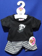 16" Teddy PJ’s – Black &