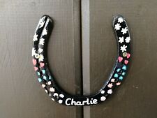Real Lucky Decorated Personalised Horseshoe Stable Door Plaque 