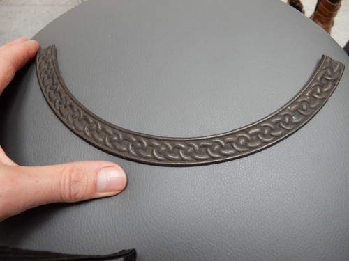 Victorian gorget neckpiece - gorget,