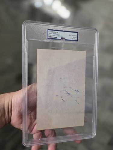 Judy garland autograph signed - garland,