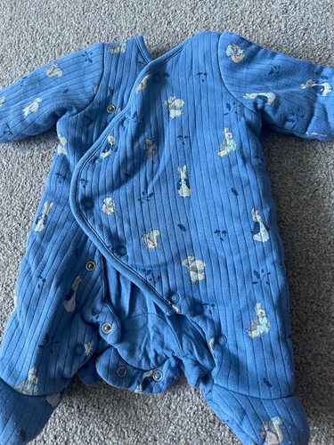 Newborn blue peter rabbit - blue,