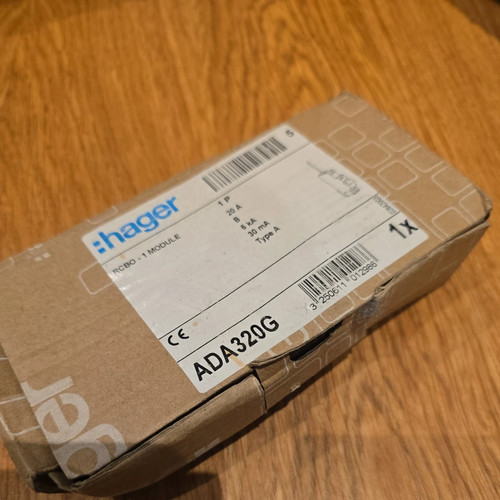 Rcbo hager ada320g 20a single - hager,