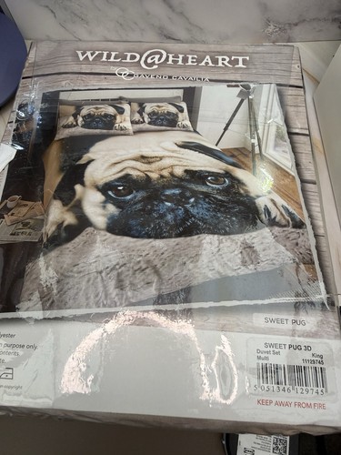 Pug reversible duvet set - , by