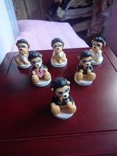 6 Elvis Figurines