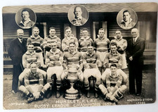 Vintage POSTCARD: 1937-38 HUNSLET RFC, RL Champions, Excellent condition!