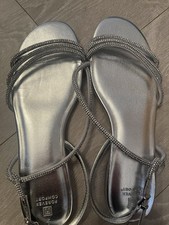 Sparkly Silver Sandals From