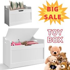 Wooden Toy Box Large White