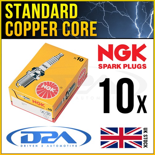 10x ngk bpr6es 7822 standard - 10x,