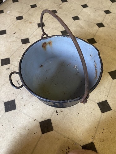 Vintage retro old enamel cast - retro,